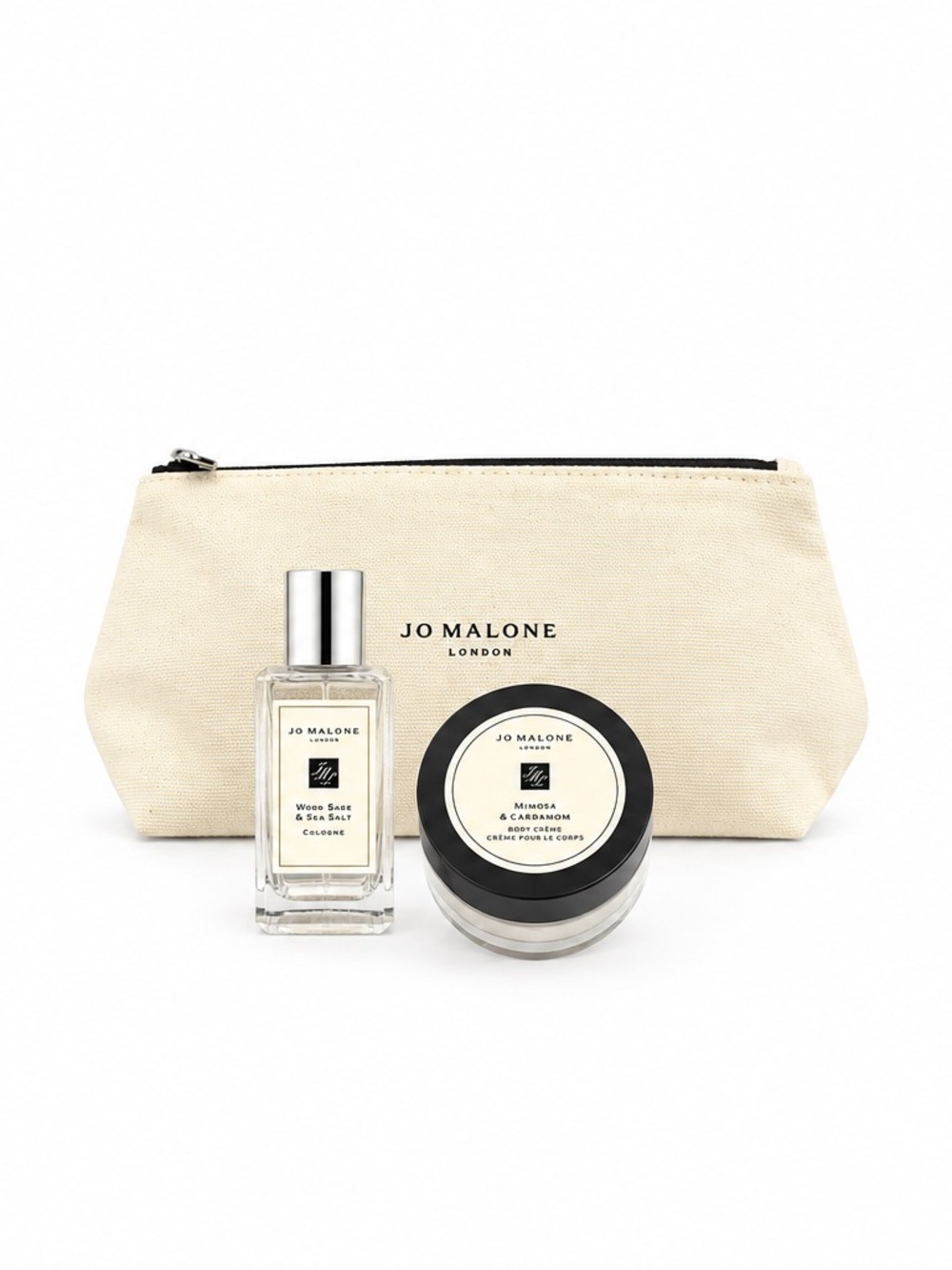 Jo Malone Cream Canvas Pouch with Cologne & Body Crème